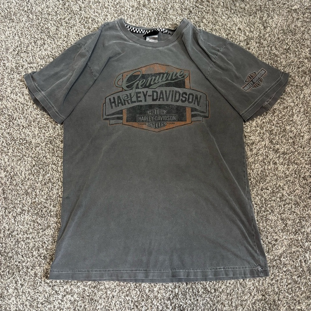 Harley Davidson Groves Winchester VA T-Shirt Mens M Made In U.S.A Gray